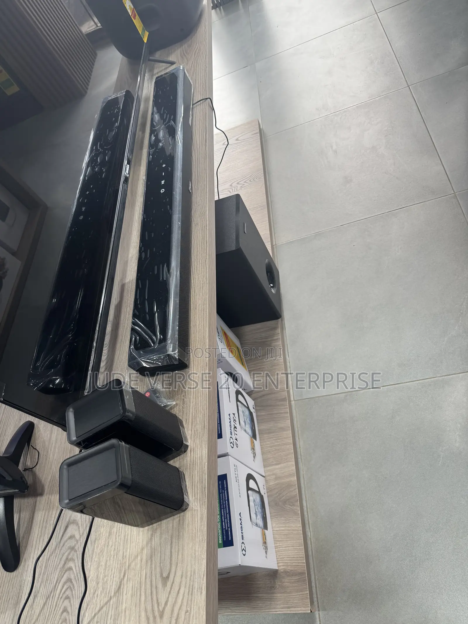 Sigma Soundbar With Rear Speakers and Wireless Subwoofer