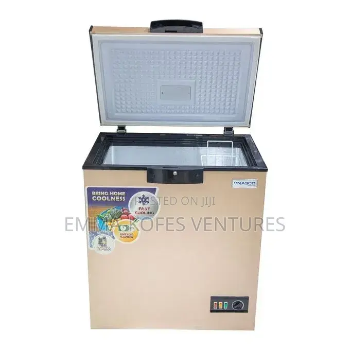 Nasco Nas-200fl-G Chest Freezer - 150 Litre - Rose Gold