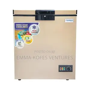 Nasco Nas-200fl-G Chest Freezer - 150 Litre - Rose Gold