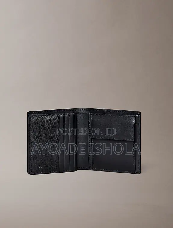 Calvin Klein Leather Slim Rfid Trifold Wallet