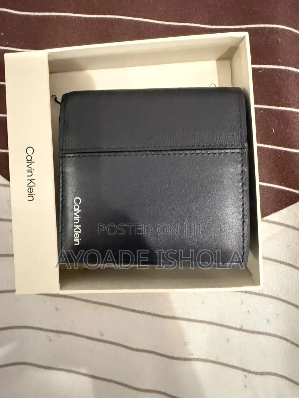 Calvin Klein Leather Slim Rfid Trifold Wallet