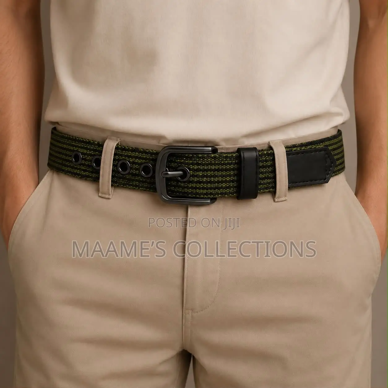 Men’S Braided Elastic Stretch Belts