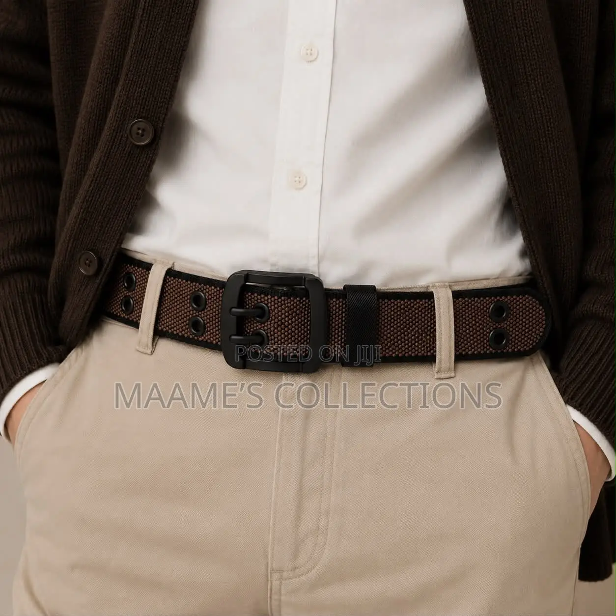 Men’S Braided Elastic Stretch Belts
