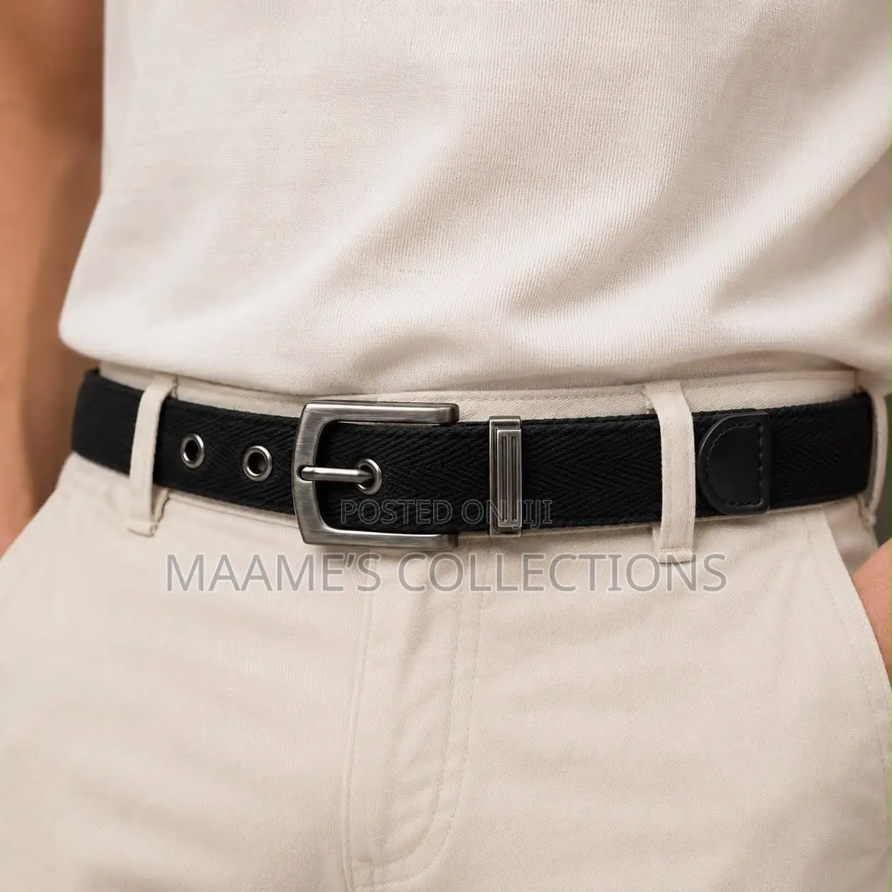 Men’S Braided Elastic Stretch Belts