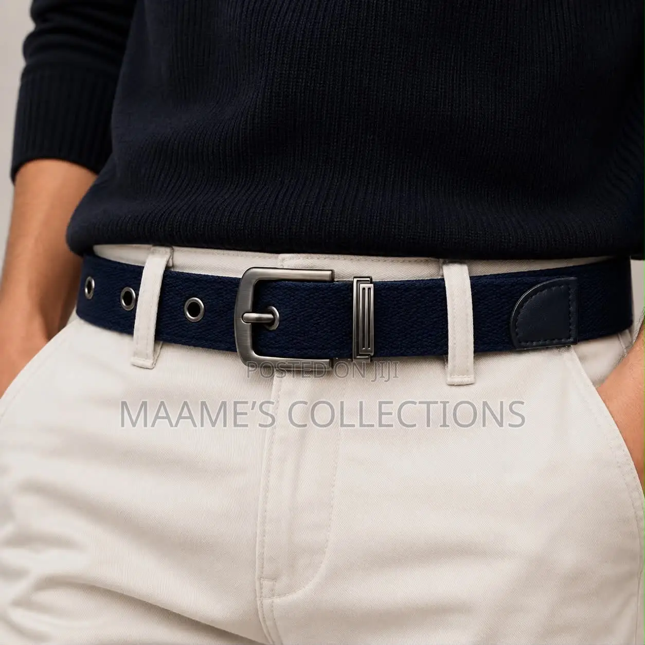 Men’S Braided Elastic Stretch Belts