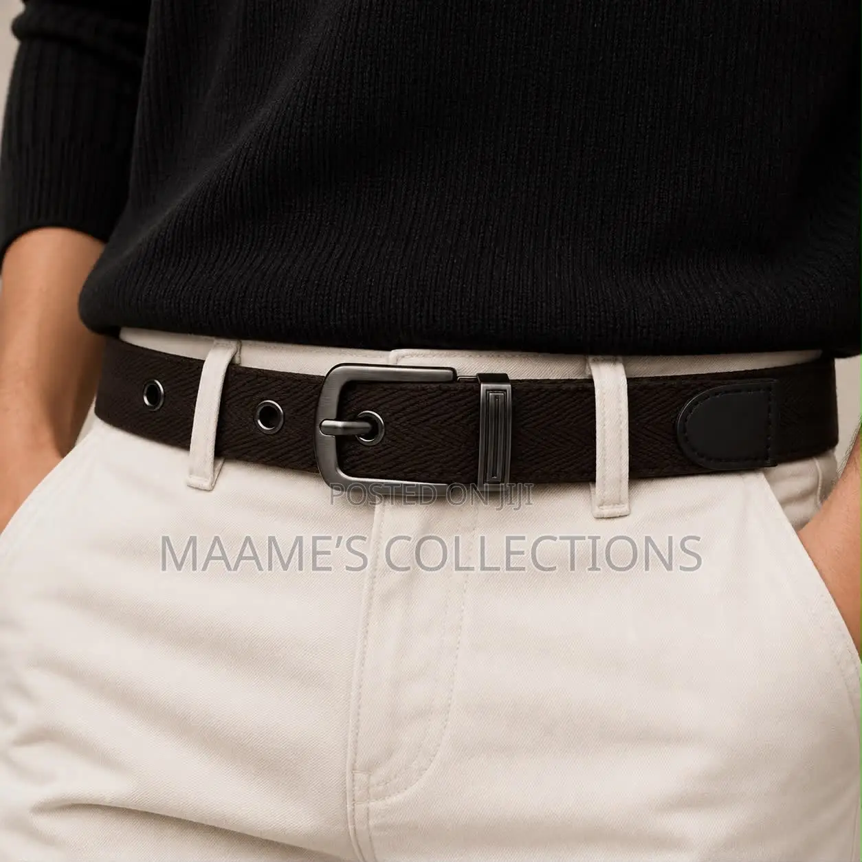 Men’S Braided Elastic Stretch Belts