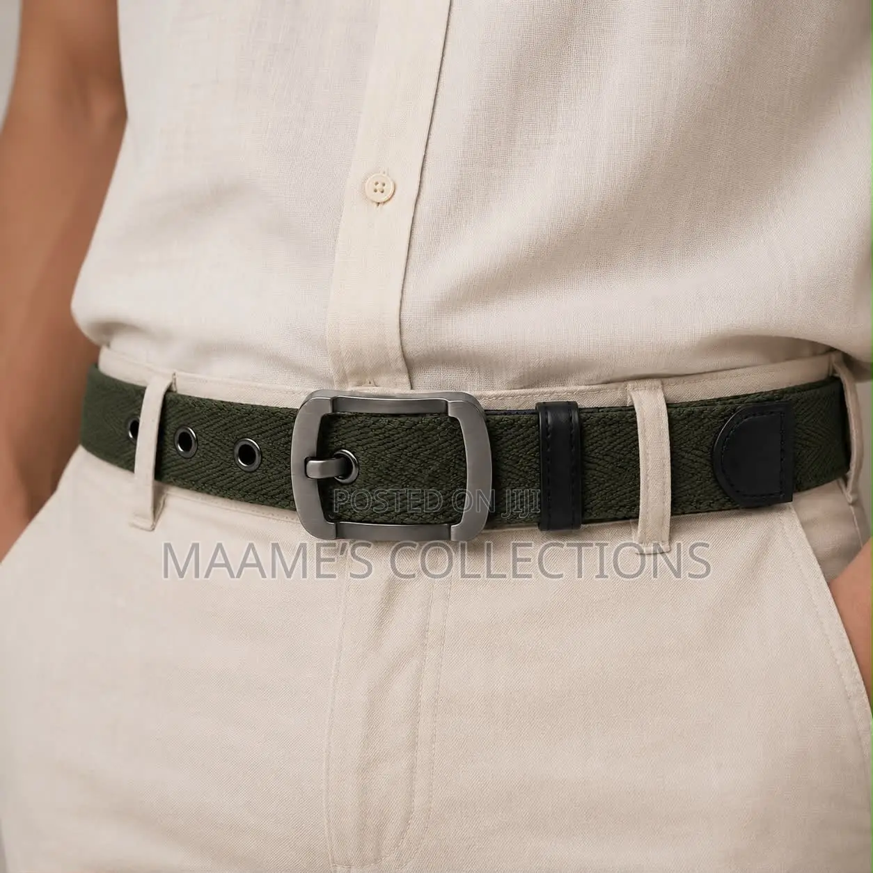 Men’S Braided Elastic Stretch Belts