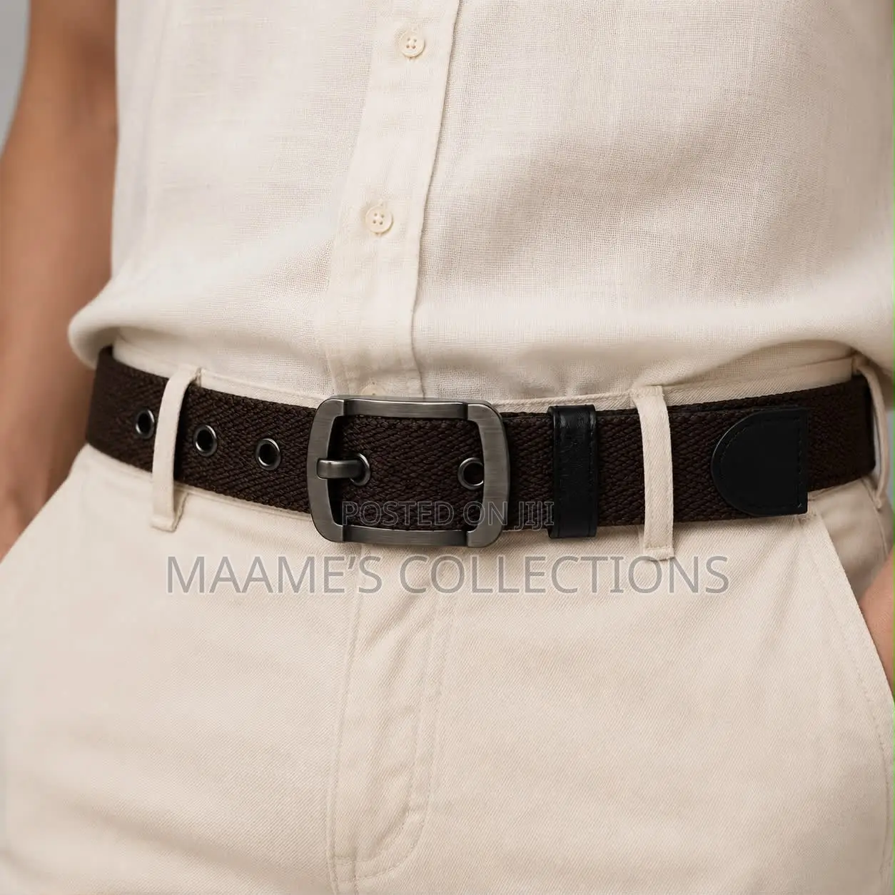 Men’S Braided Elastic Stretch Belts