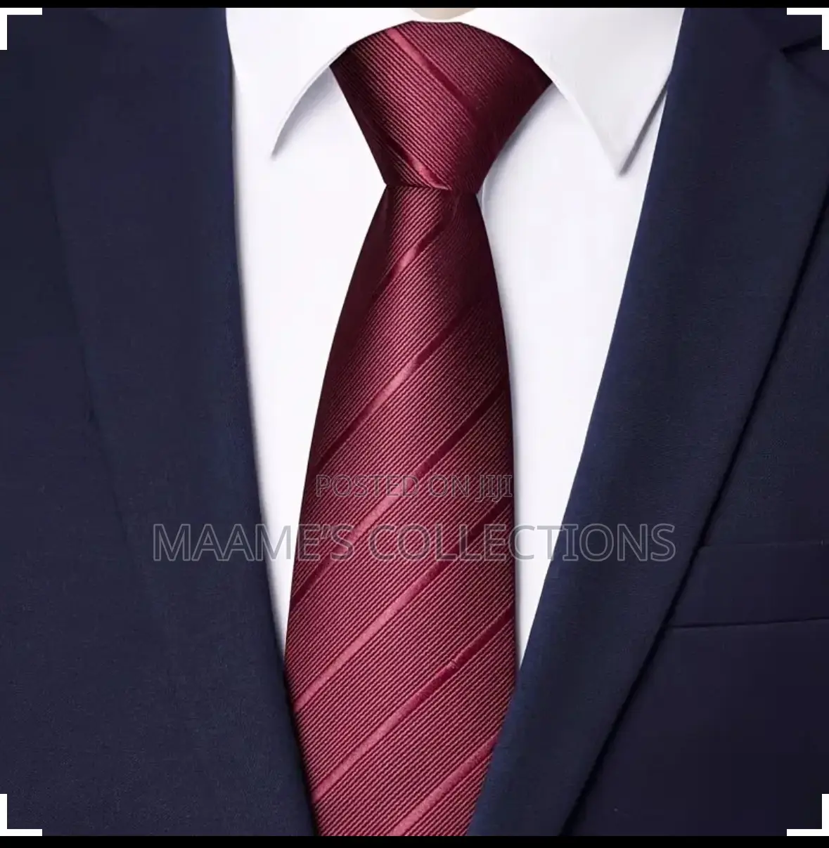 Men's Solid Color Zipper Necktie