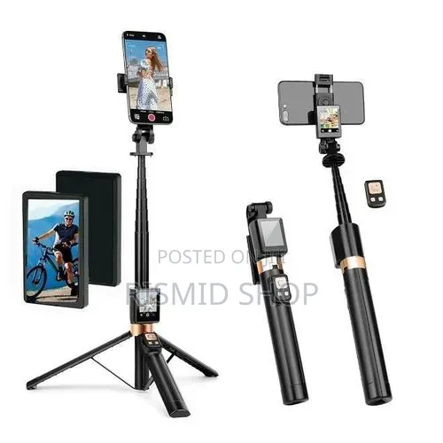 Cl07 Selfie Stick With Small Back Camera Monitor