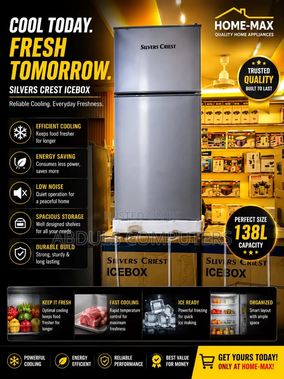Silver Crest Refrigerator