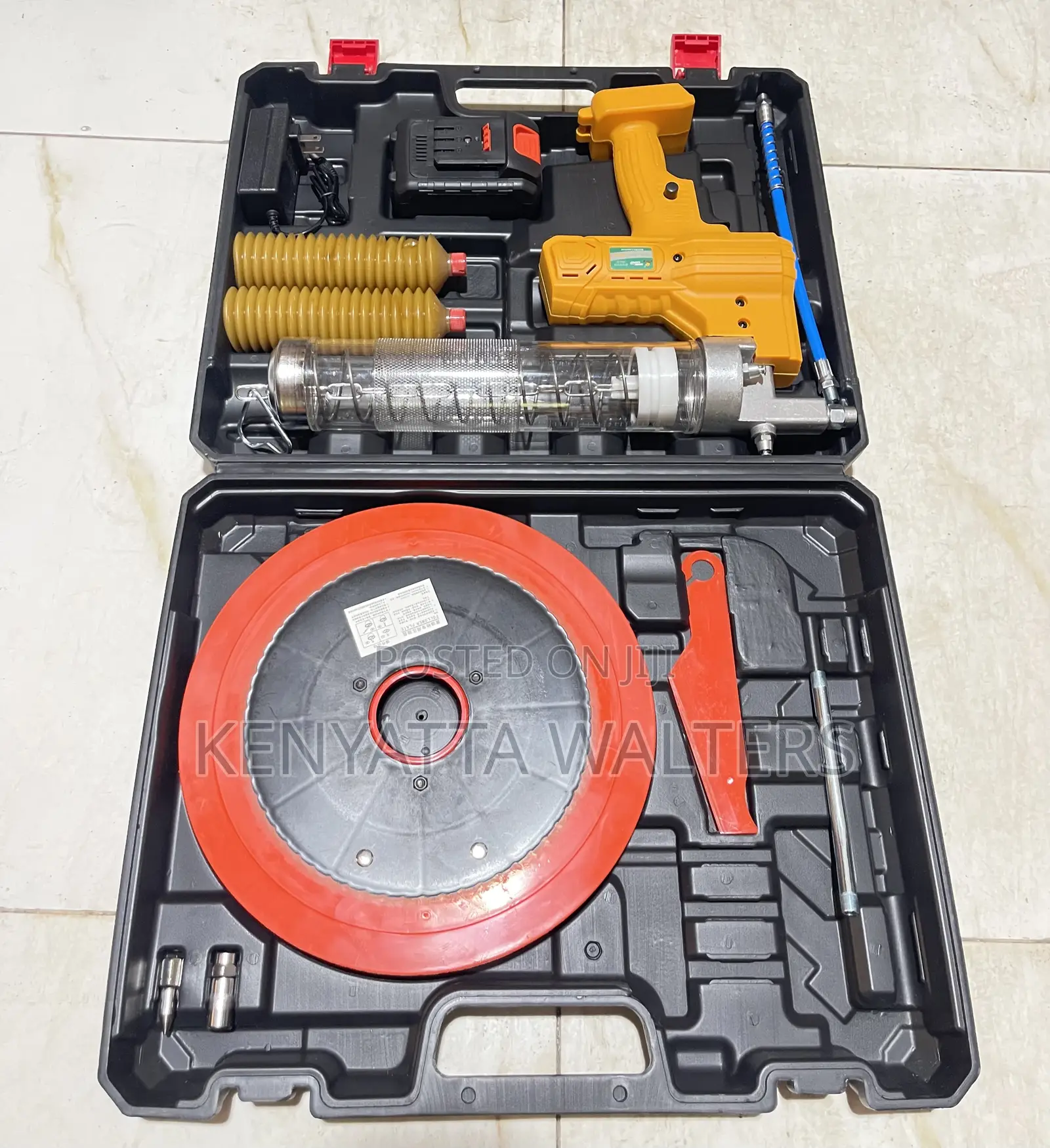 Lithium Ion Electric Grease Gun With 1pcs 21v Battery