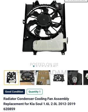 Radiators Condenser Cooling Fan For Kia Soul 2012 To 2019