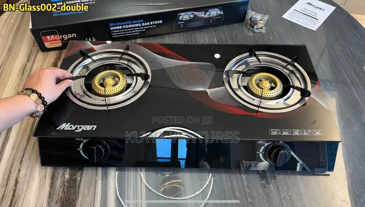 3 Burner Glass Surface Stove Auto Ignition