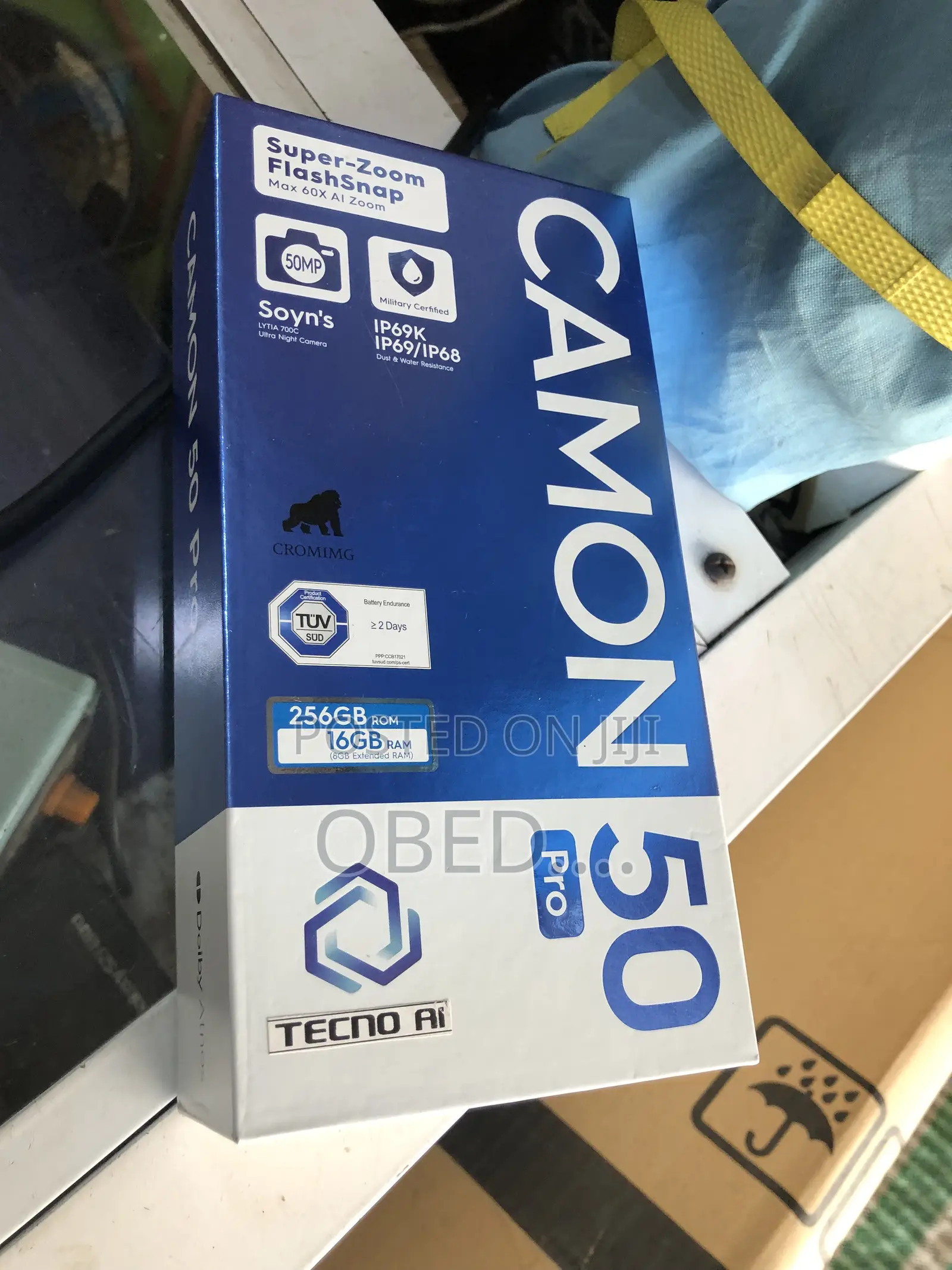 New Tecno Camon 50 Pro 256 GB Gray