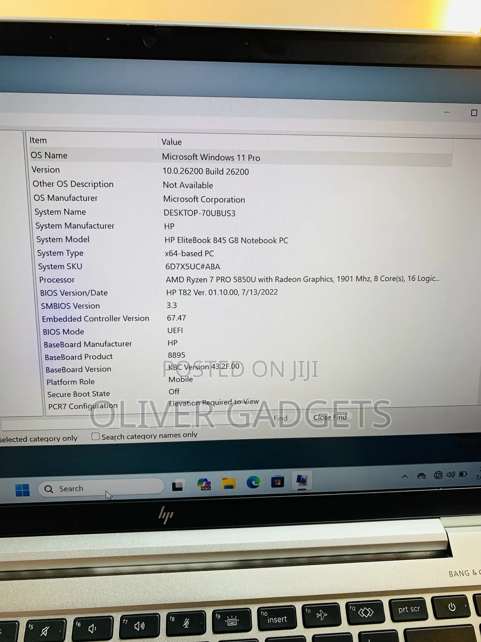 Laptop HP EliteBook 845 G8 16GB AMD Ryzen 7 SSD 512GB