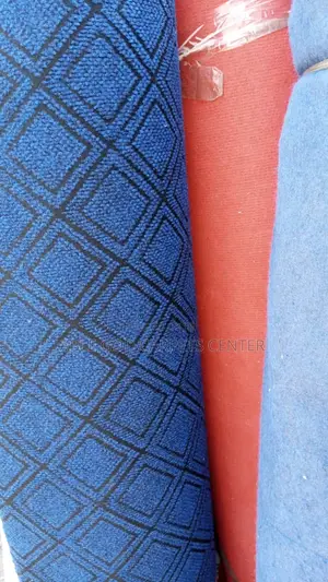 Blue Carpet With Designs for Room, Church, Platform and All Activities