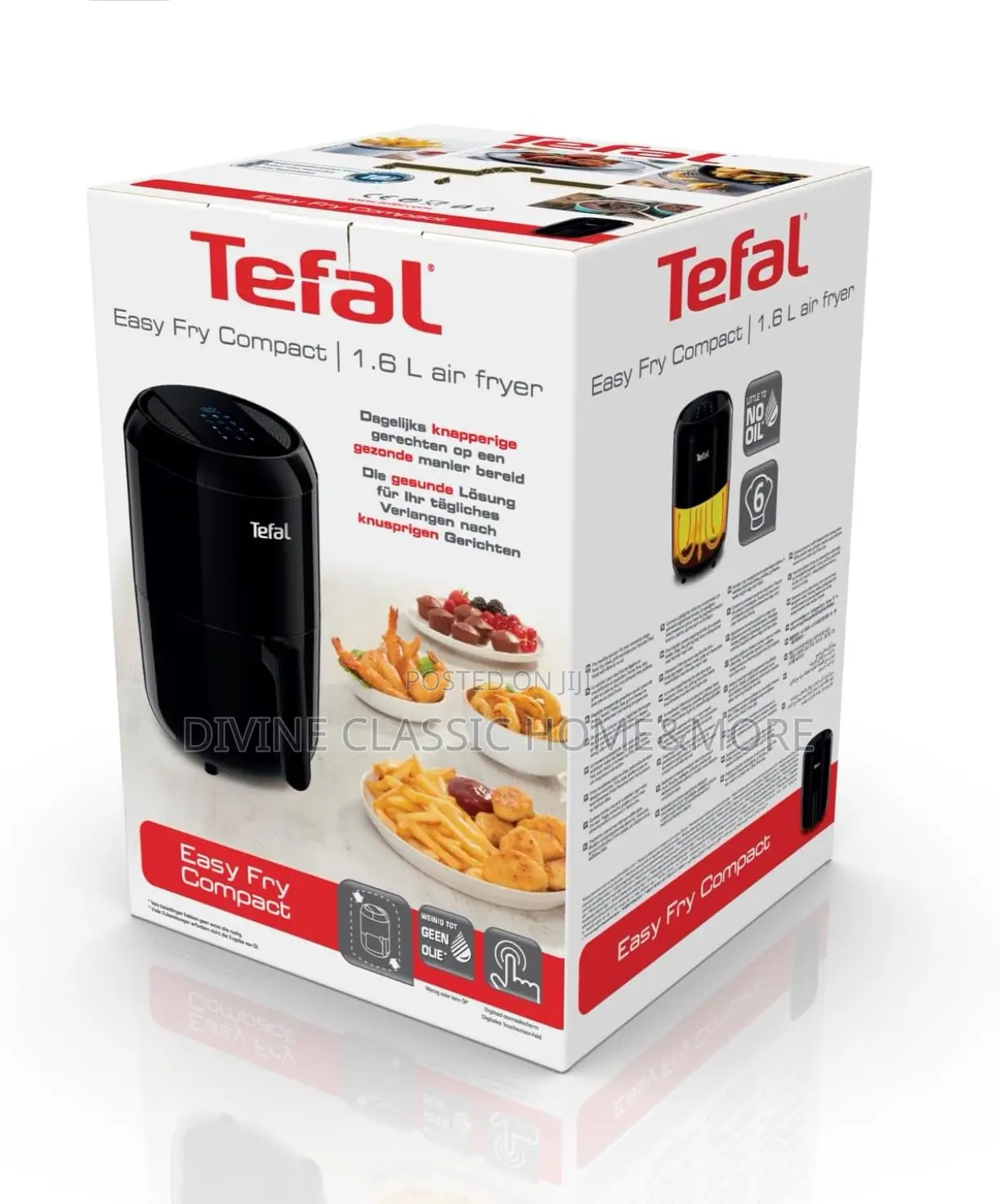 Tefal Ey3018 Easy Fry Compact Hot Air Fryer (1400w, Capacity) 1.6 L