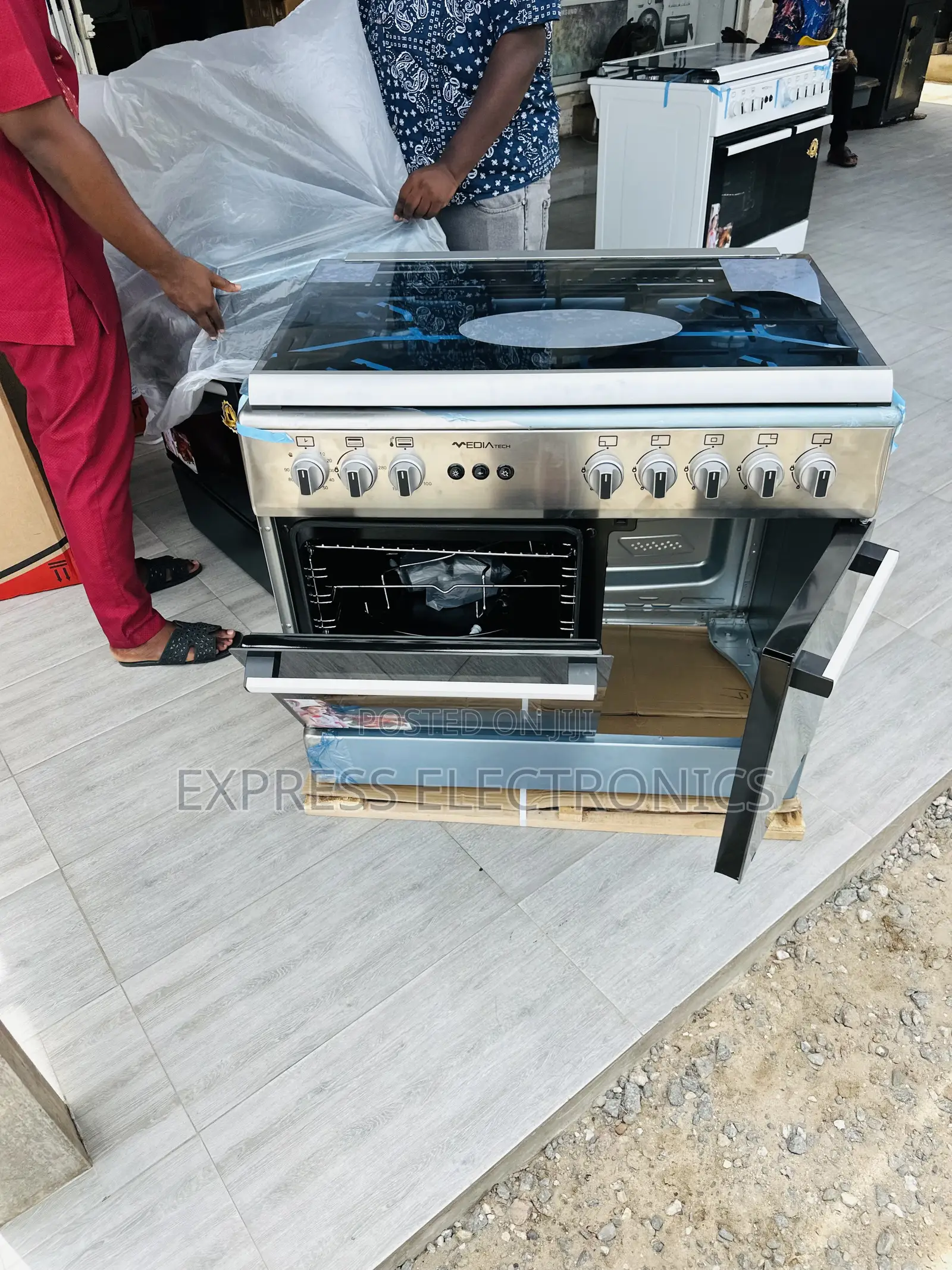 Very Cool Price Midea Tech Gas Cooker Oven 5burner Sliver