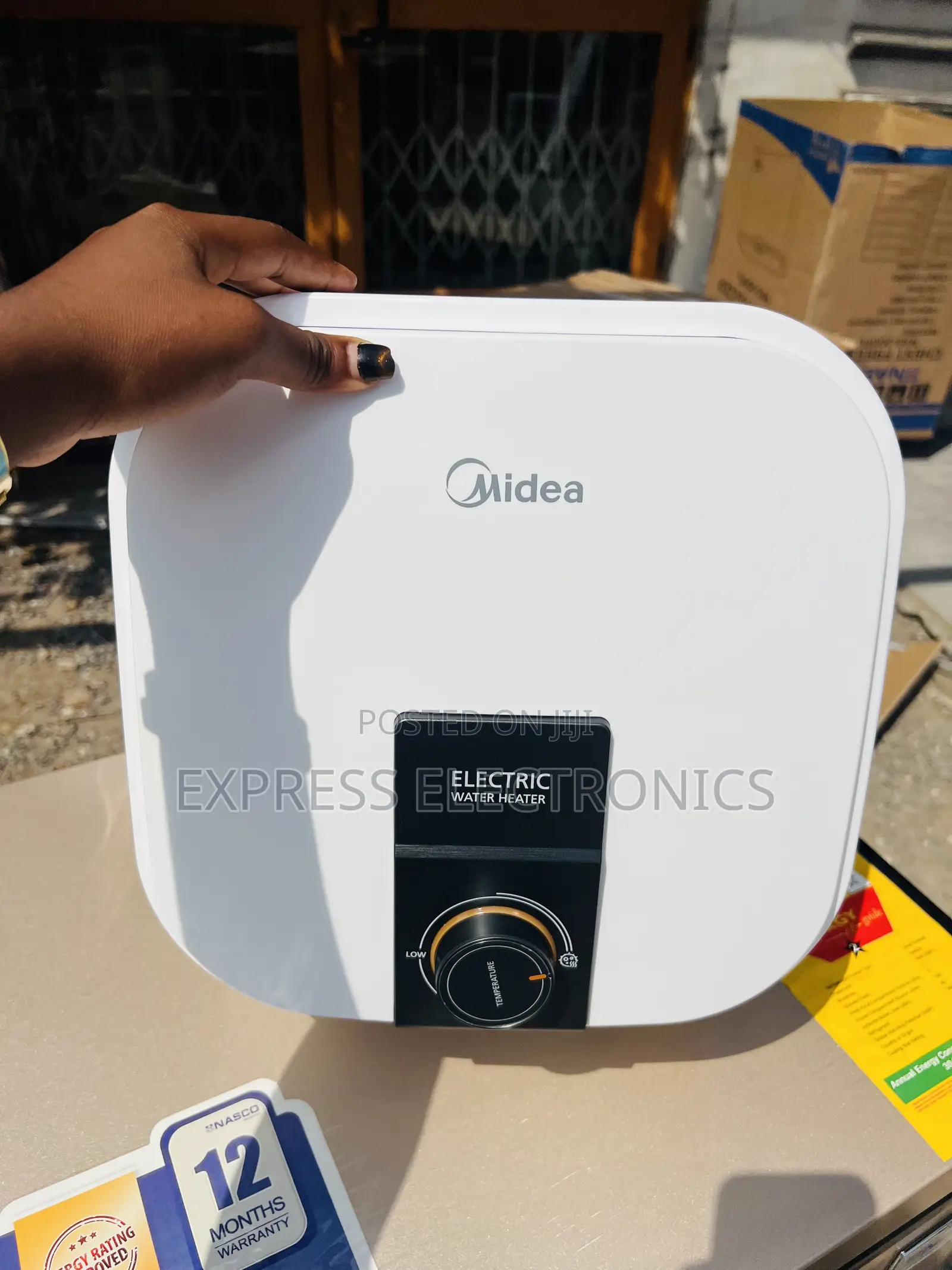 Limited Stock Midea 30l Square Electric Water Heater 2000w [D30-20vd]