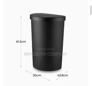 Tower Curved Sensor Bin Durable Pp Body, Battery Operated, 50l, Black