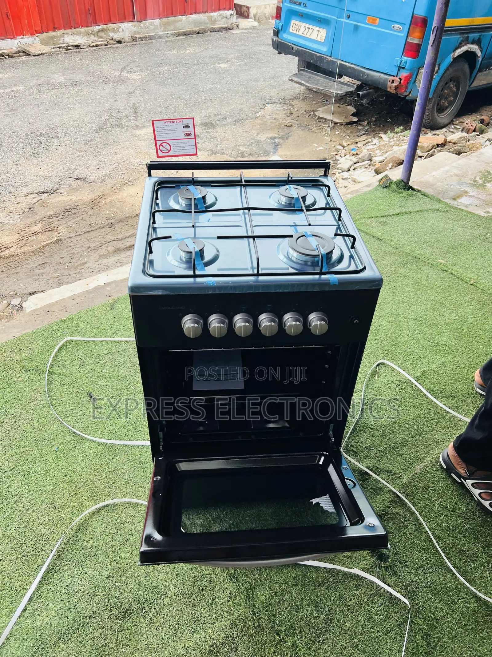 Shop the New Black Gas Cooker Oven Black 50/50 4burner