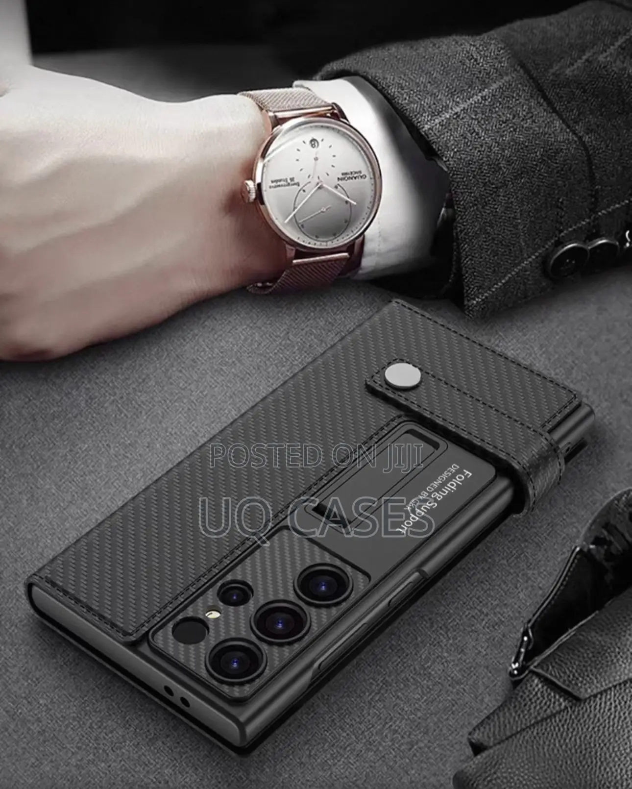Classy Samsung S25 Ultra Leather Flip Case