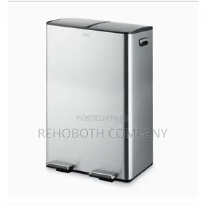 Tower T838023ss Pedal Bin, Steel, Silver