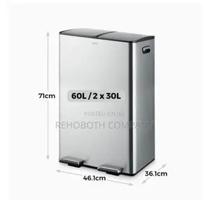 Tower T838023ss Pedal Bin, Steel, Silver