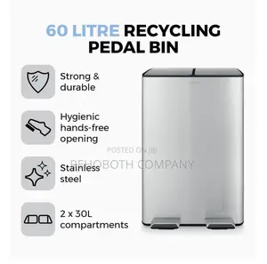 Tower T838023ss Pedal Bin, Steel, Silver