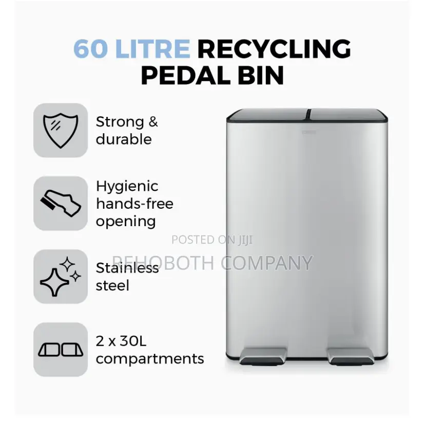 Tower T838023ss Pedal Bin, Steel, Silver
