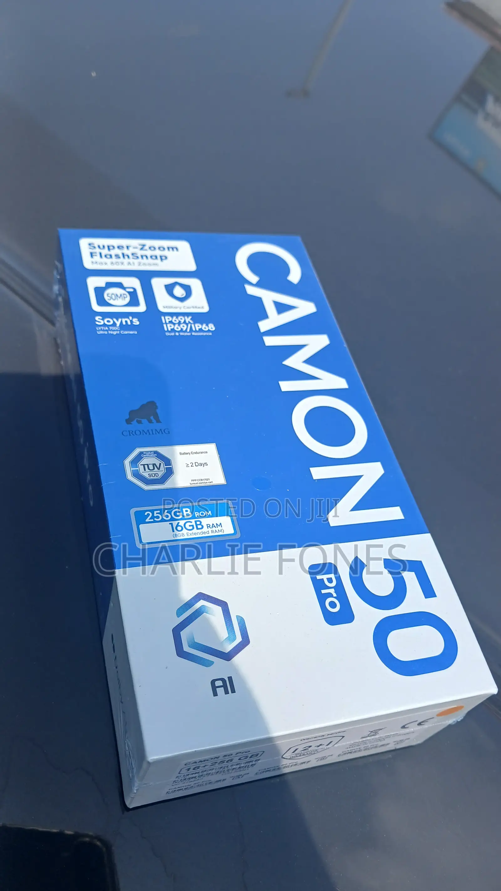 New Tecno Camon 50 Pro 256 GB Black
