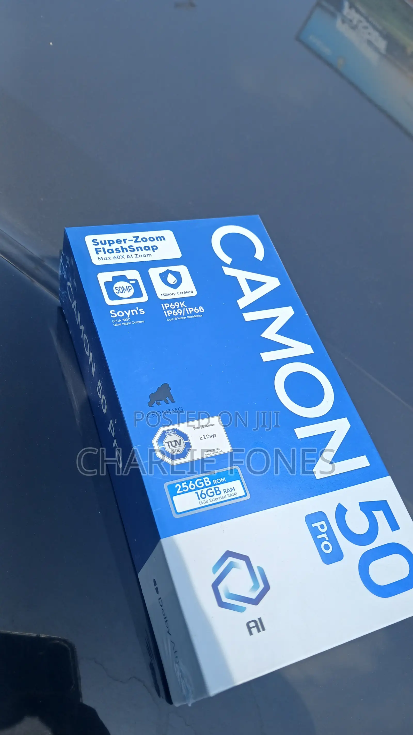 New Tecno Camon 50 Pro 256 GB Black