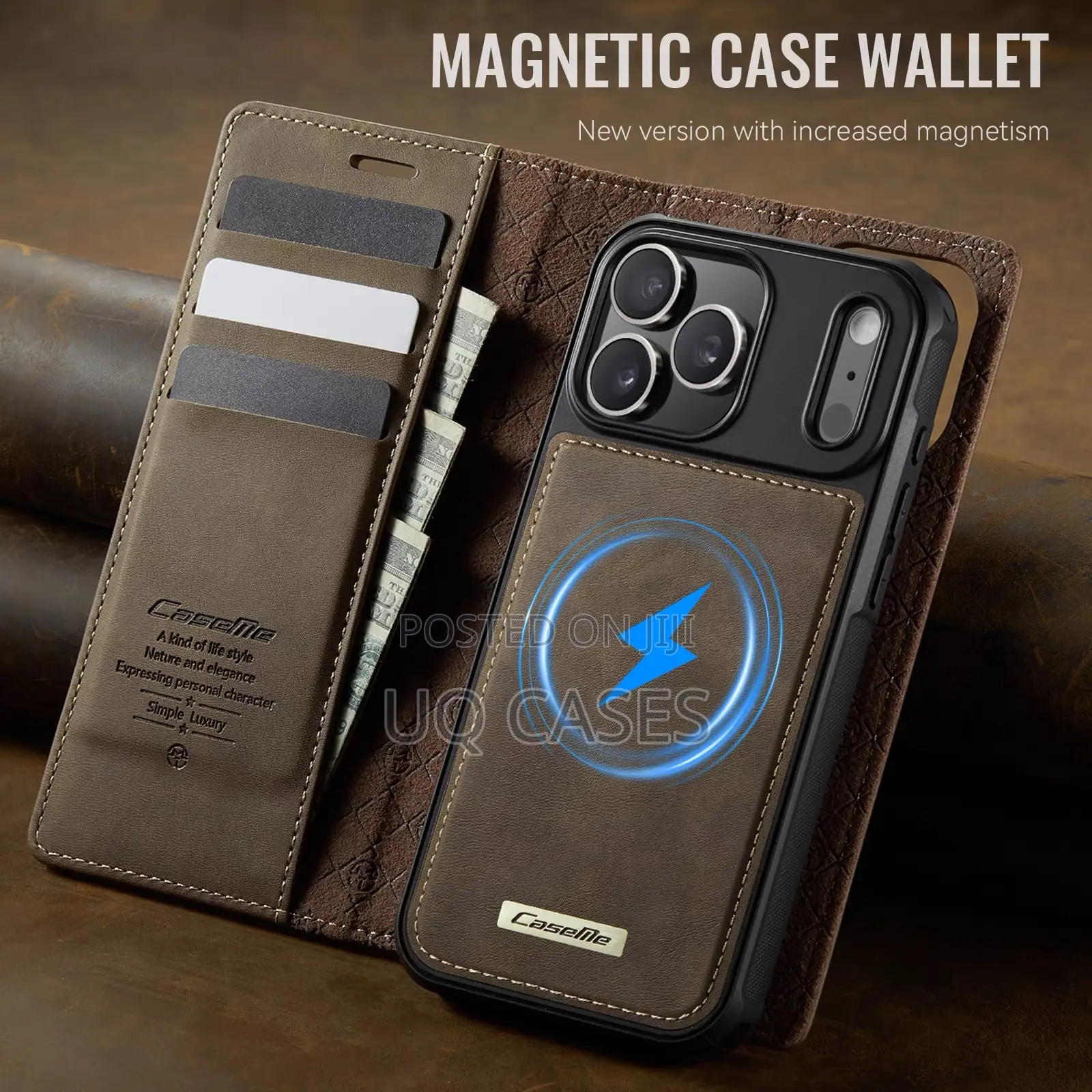Caseme 2-in-1 Magsafe Detachable Leather Case