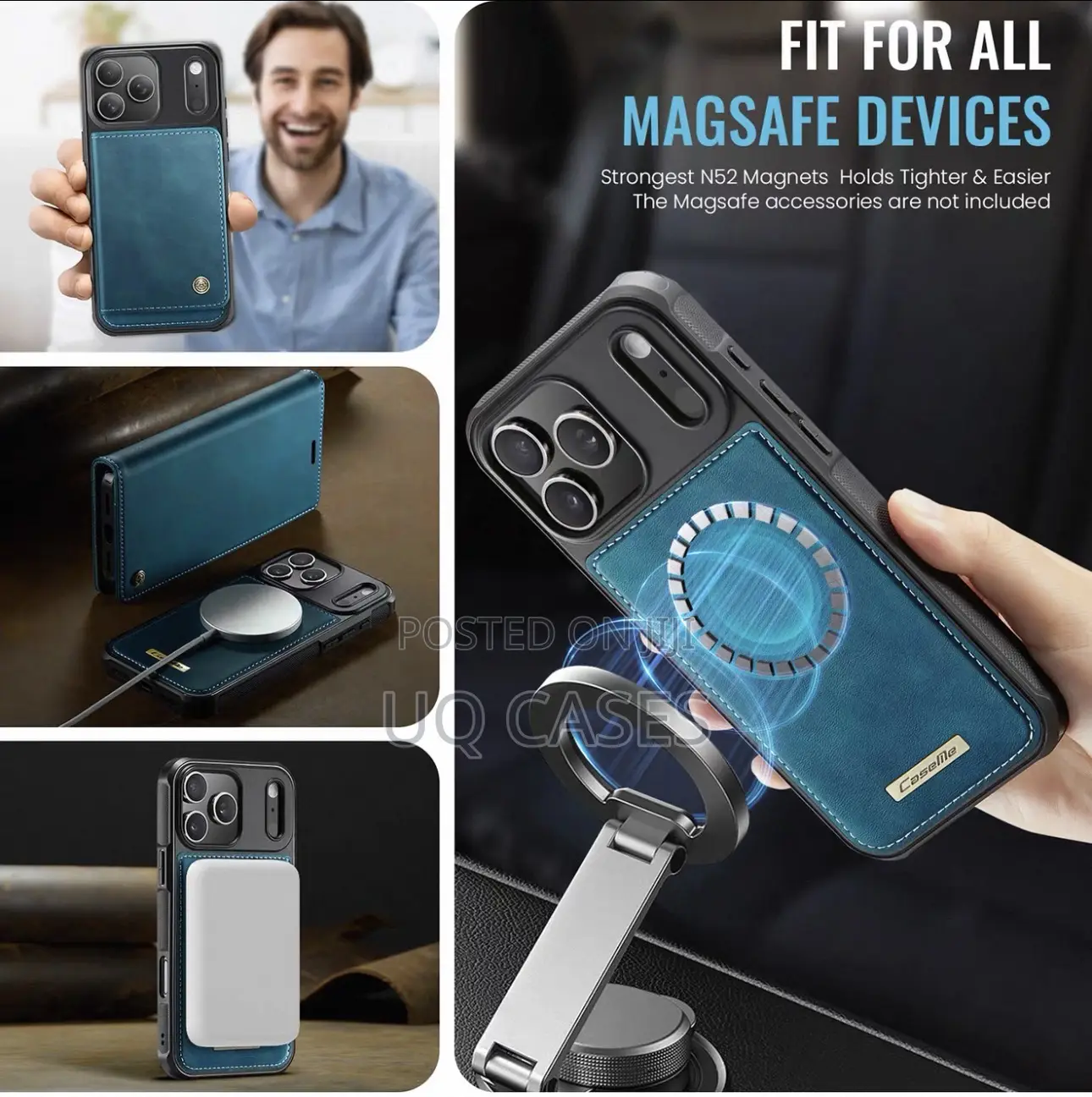 Caseme 2-in-1 Magsafe Detachable Leather Case