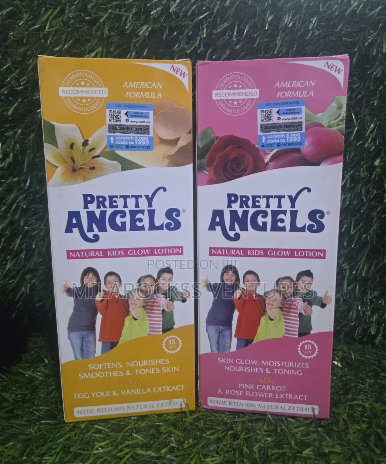 Pretty Angels Natural Kids Glow Lotion 400ml.