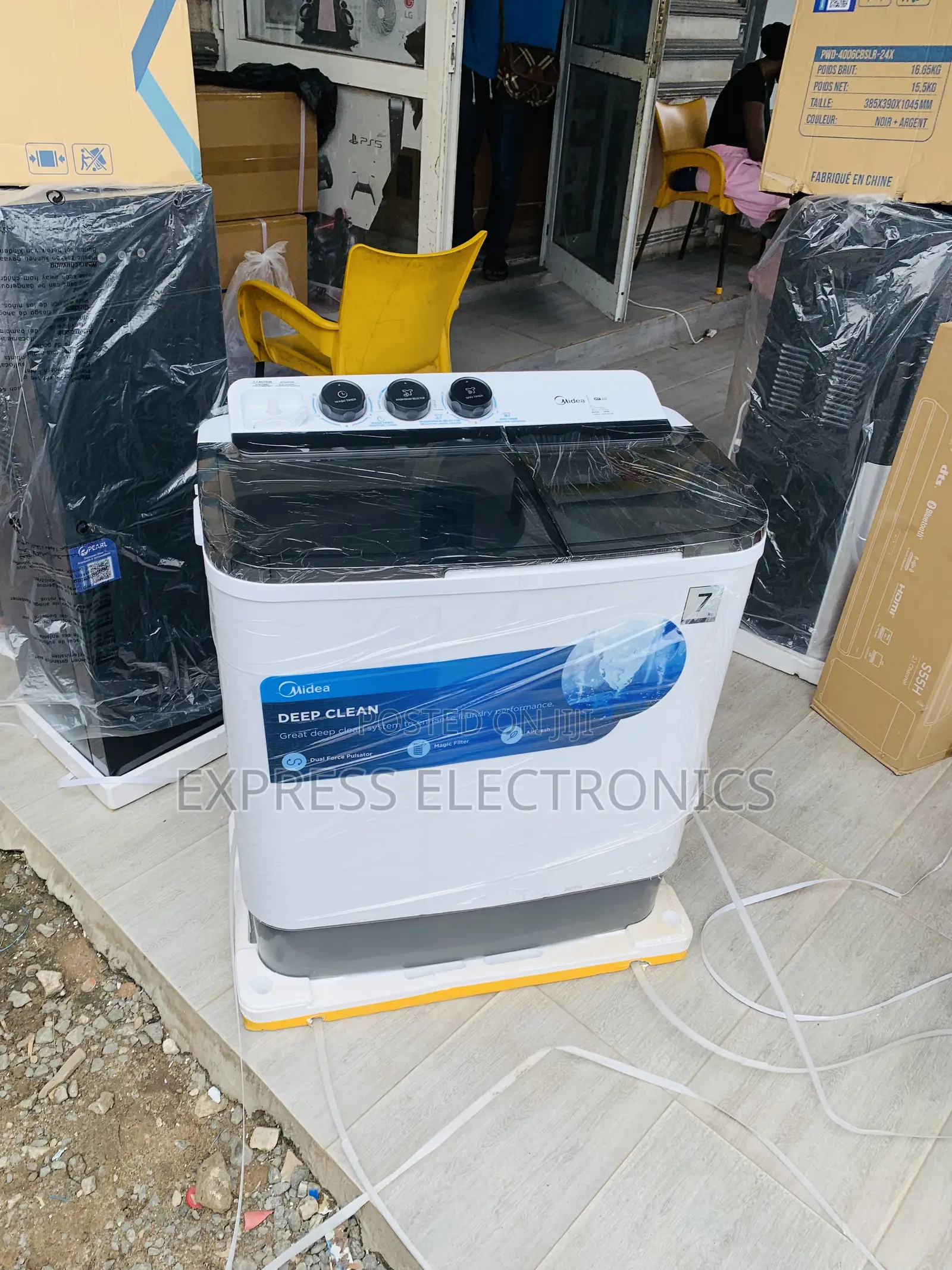 Place Your Order Midea 7.0kg Semi Auto Washing Machine Mf100w70/W-Gh