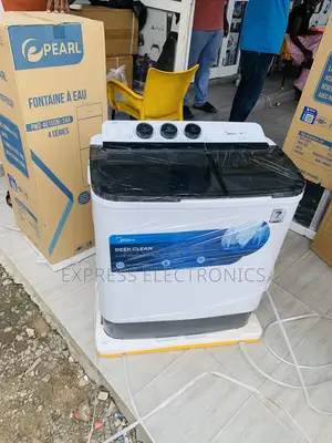 Quick Wash and Spin Midea 7.0kg Semi Auto Washing Machine Mf100w70/W-