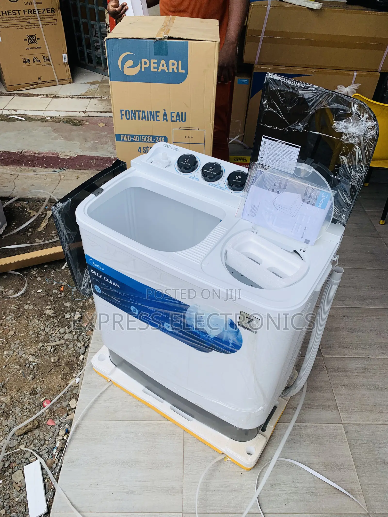 Limited Stock Midea 7.0kg Semi Auto Washing Machine Mf100w70/W-Gh