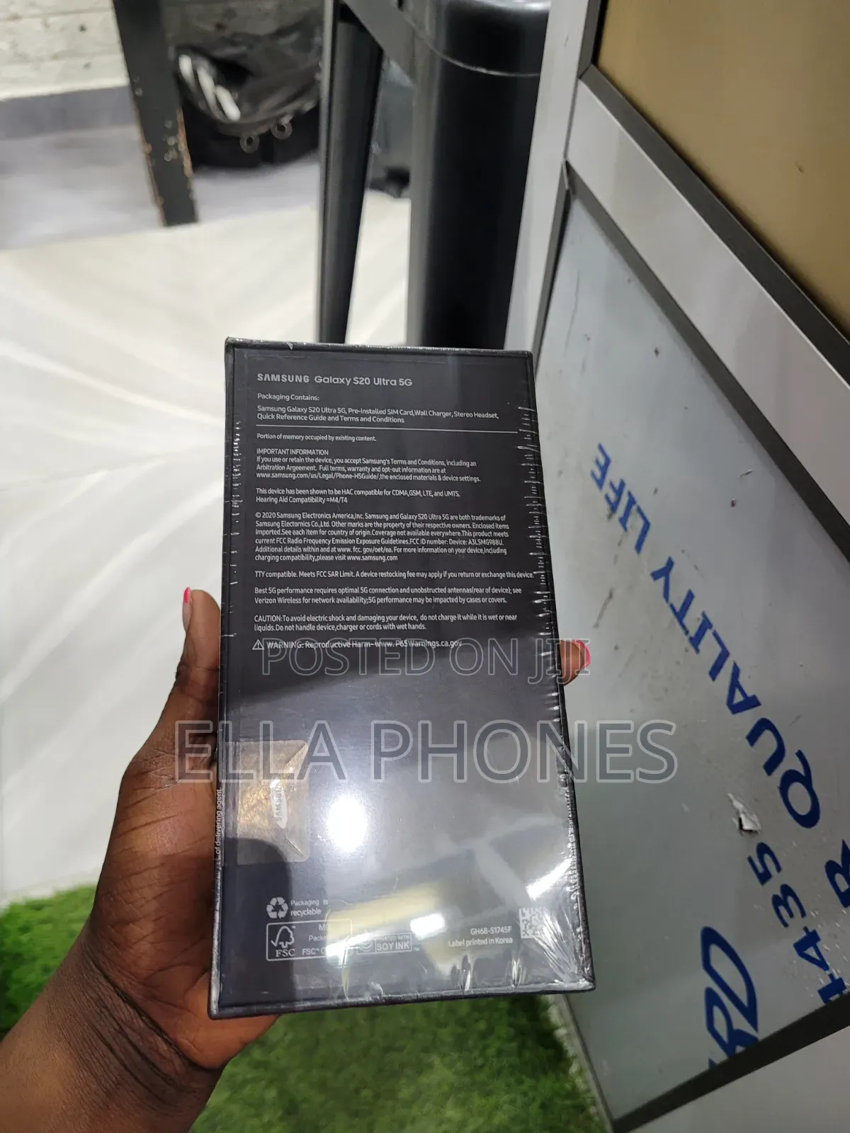 New Samsung Galaxy S20 Ultra 128 GB Blue