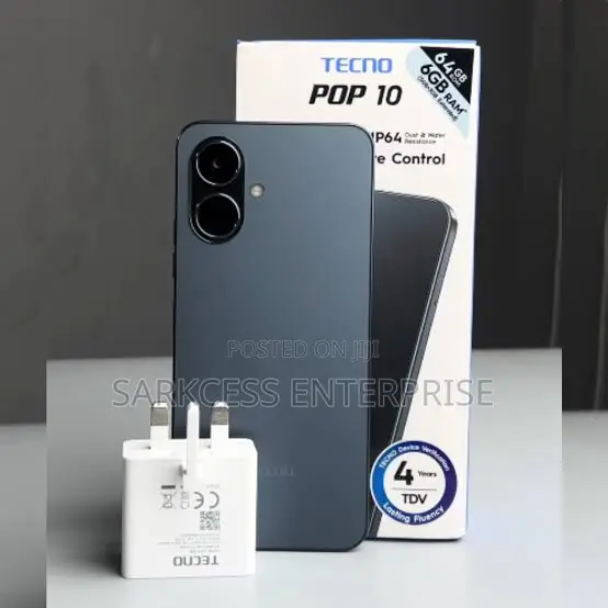 New Tecno Pop 10 64 GB Black