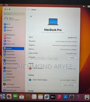 Laptop Apple MacBook Pro 8GB Intel Core i5 SSD 250GB