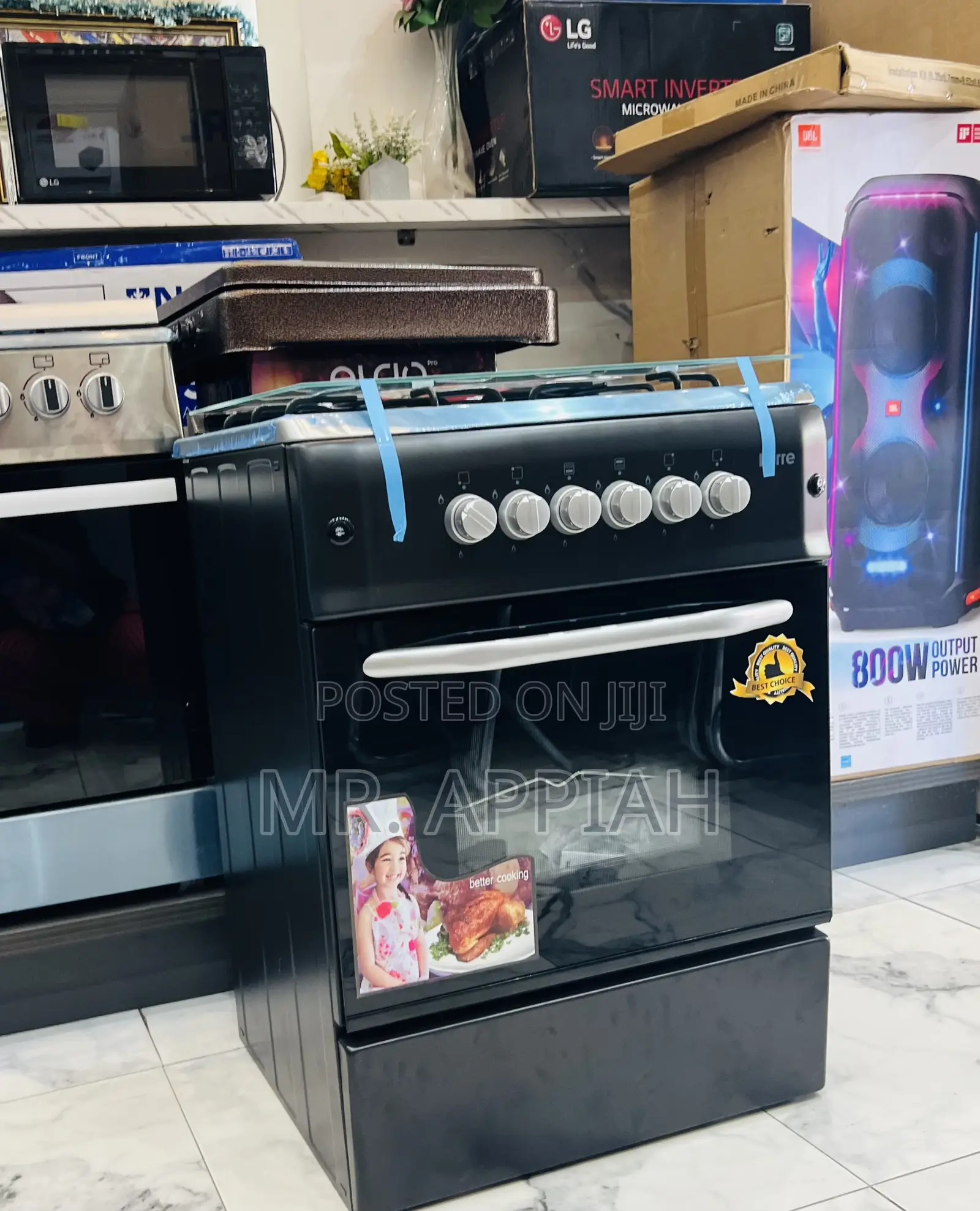Choose Durable Ferre 60x60cm Built in Cooker(Black) 