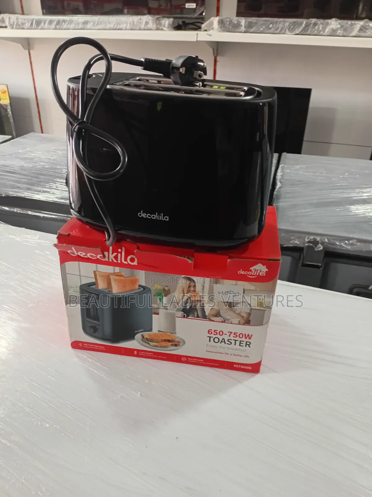 Decakila Electric Bread Toaster – Compact Kitchen Essential