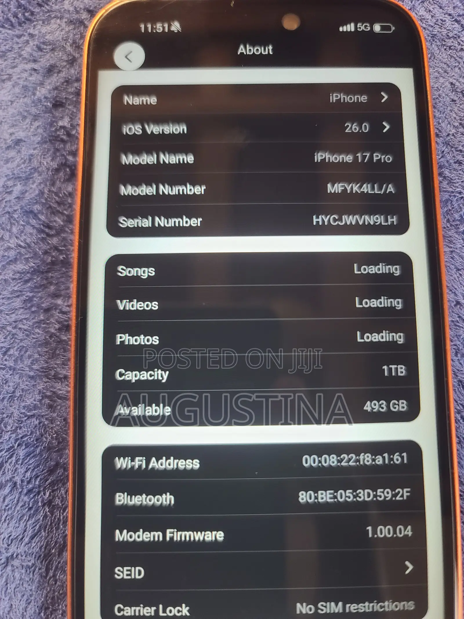 Apple iPhone 17 Pro 1 TB Orange