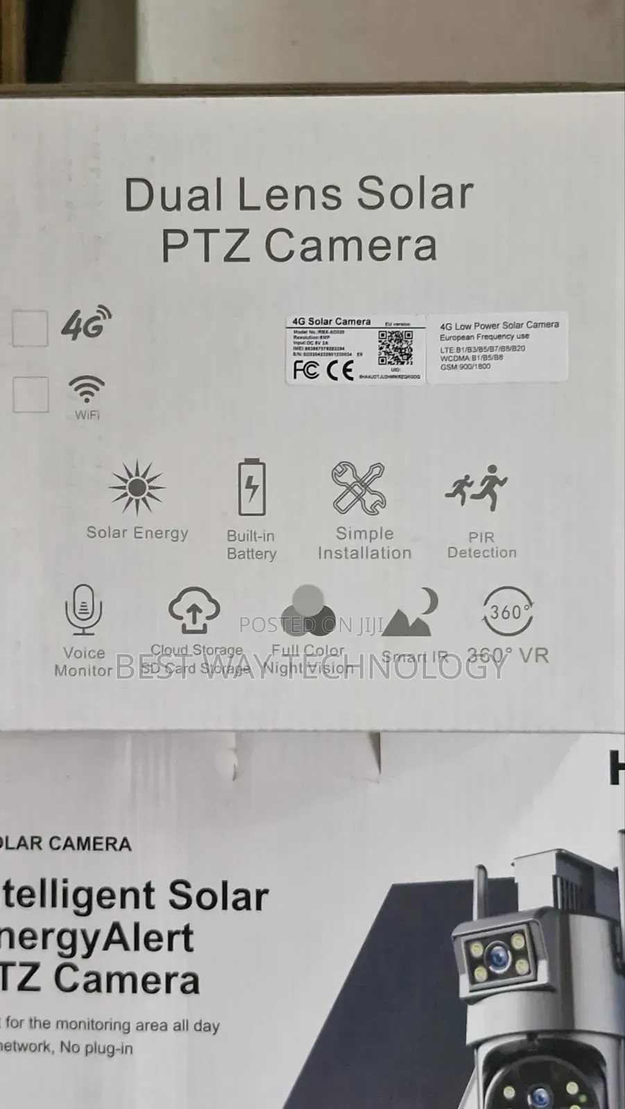 PTZ Solar 4g Dual Lens Camera 6mp Ubox App
