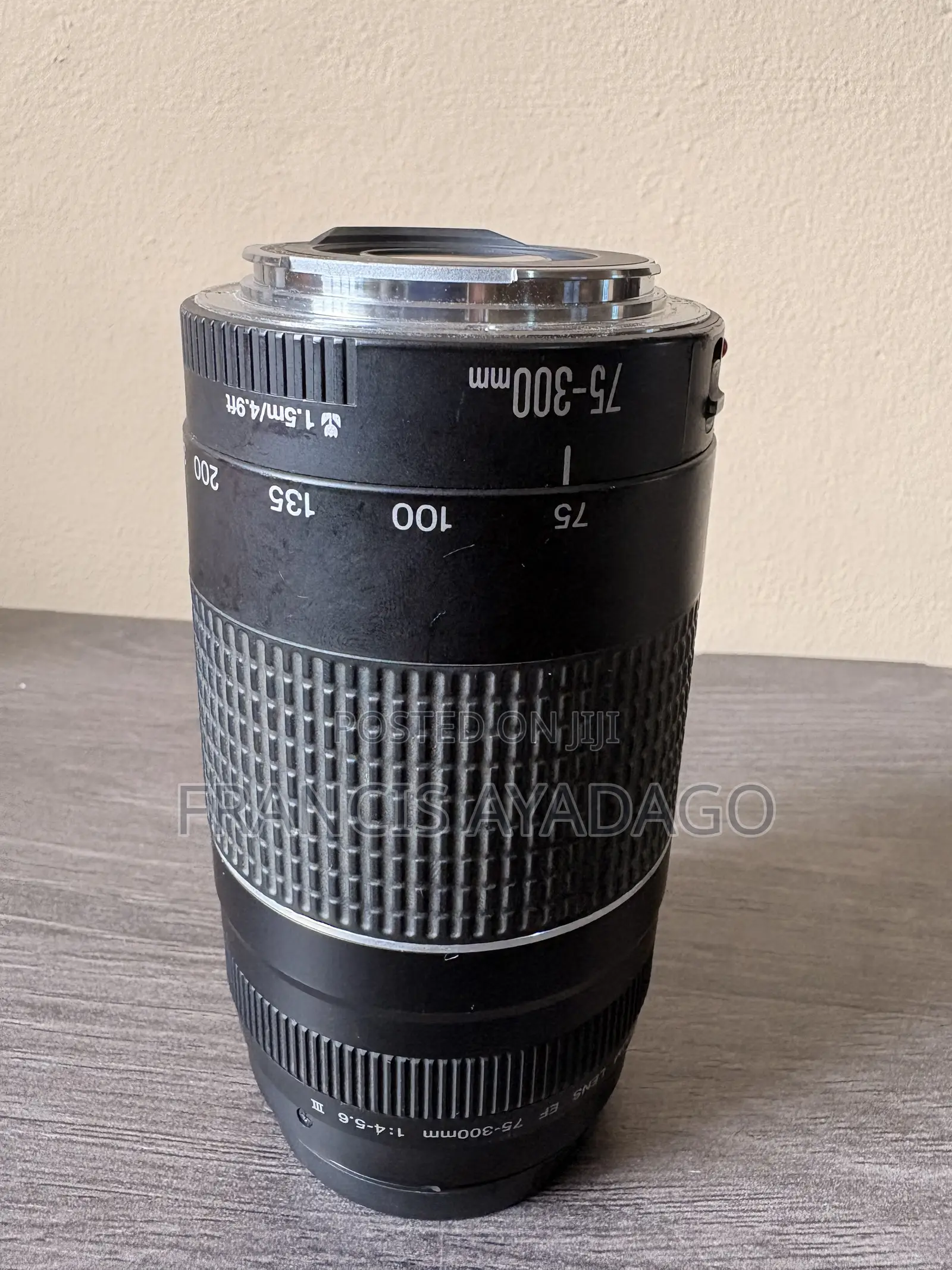 Canon Ef 75-300mm F4-5.6 Zoom Lens Black - Slightly Used