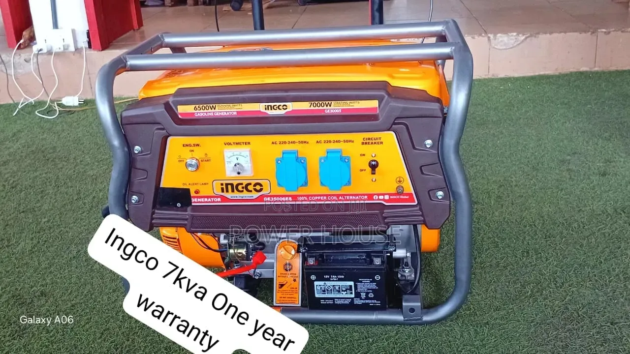 Brand New Ingco 7kva Generator With Strong Performance 7kva