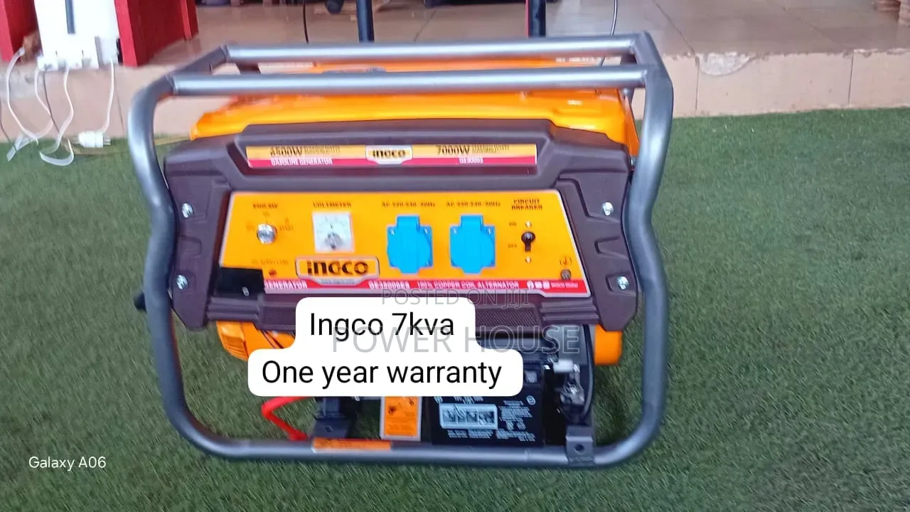 Ingco 7kva Heavy-Duty Generator for Home Business 7kva