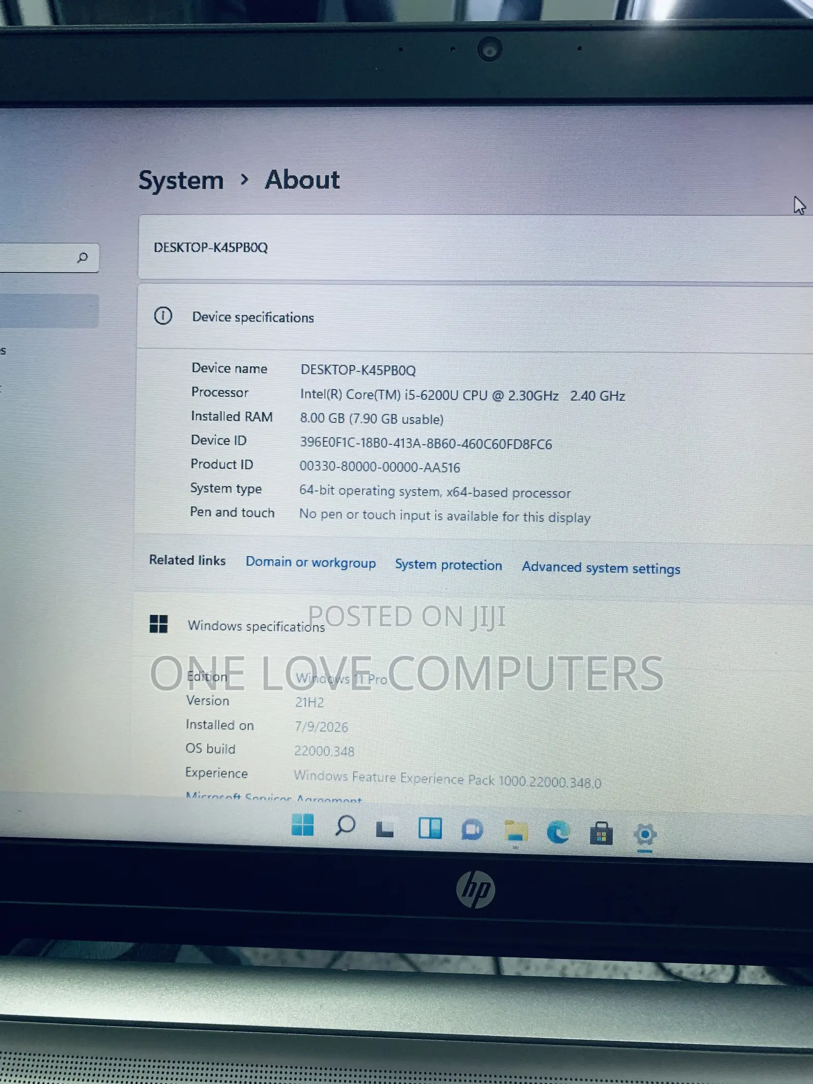 Laptop HP ProBook 450 G3 8GB Intel Core i5 HDD 500GB
